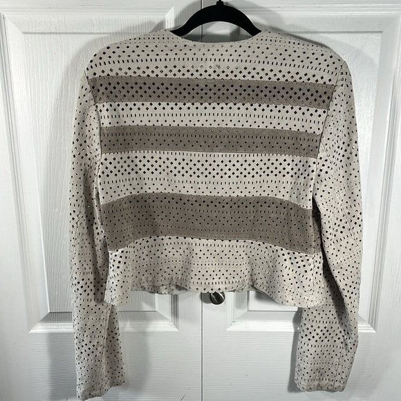 BCBGmaxazaria faux suede color block jacket - Picture 5 of 8